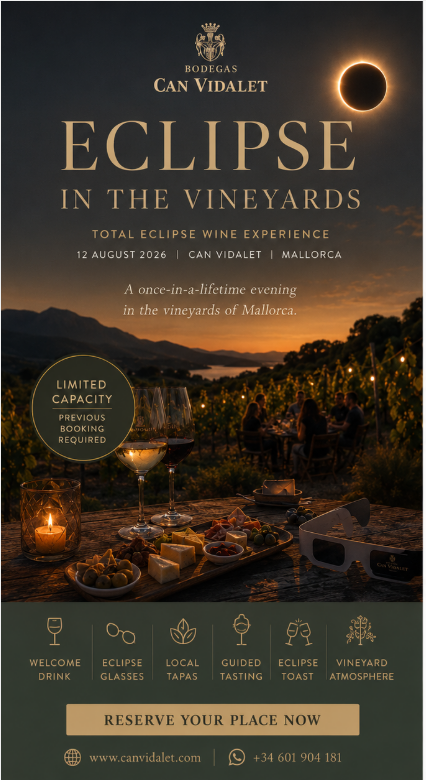 Eclipse in the Vineyards · Mallorca · 12 August 2026