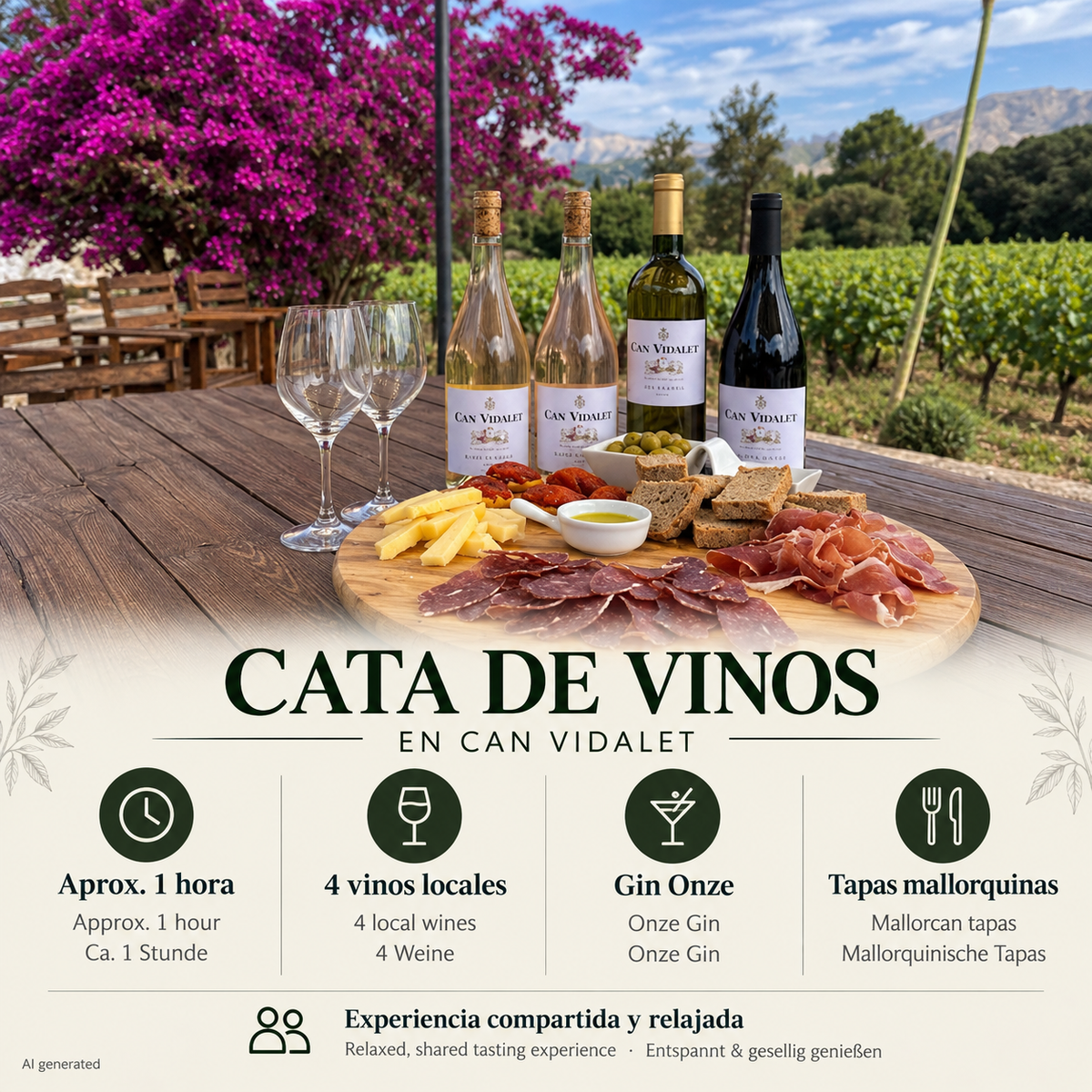 Weinprobe mit Tapas 